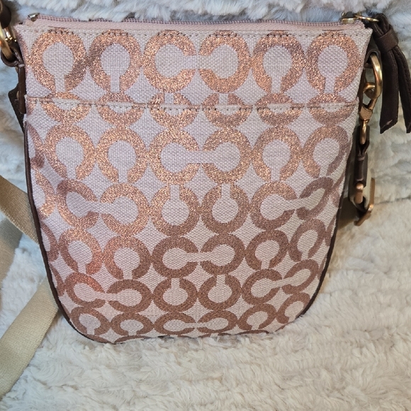 Coach Pink and Brown Crossbody Bag - Picture 5 of 9
